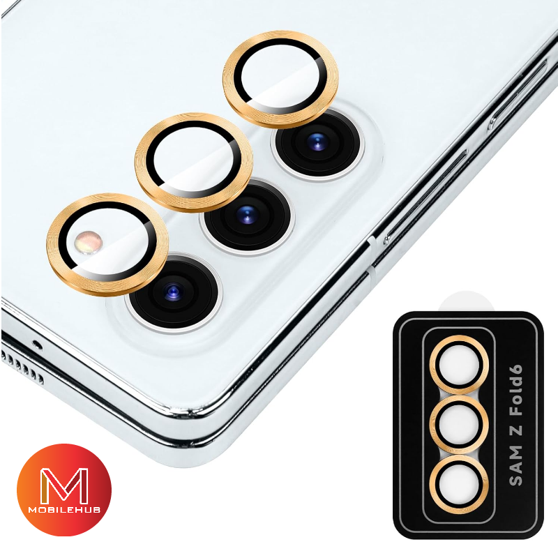 Samsung Fold 6 / Z Flip 6 Camera Lens Screen Protector (3 Pcs) (Gold)