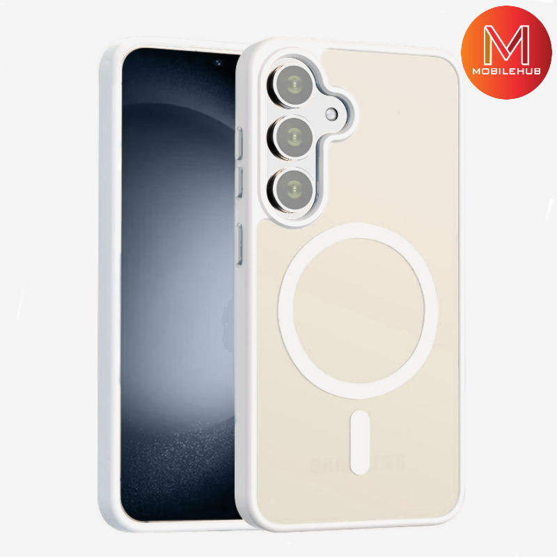 Samsung S24 Fe Silicone Clear Mag Safe Case ( Magnetic ) S24FE