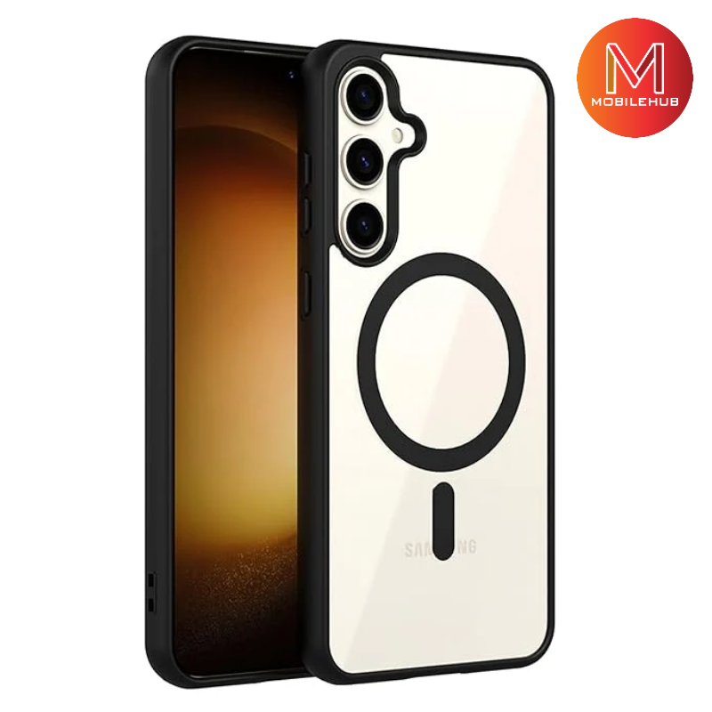Samsung S24 Fe Silicone Clear Mag Safe Case ( Magnetic ) S24FE
