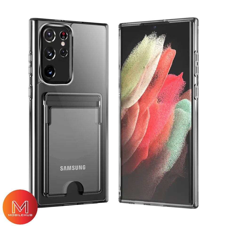 Samsung S23 / S23 Plus / S23 Ultra Evo Tech Clear Shockproof Case with Card Holder