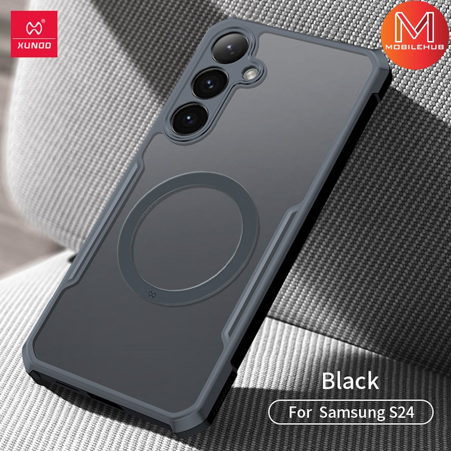 Samsung S24 / S24 Plus / S24 Ultra XUNDD Beetle Mag Safe Shockproof Case Magnetic (Black)
