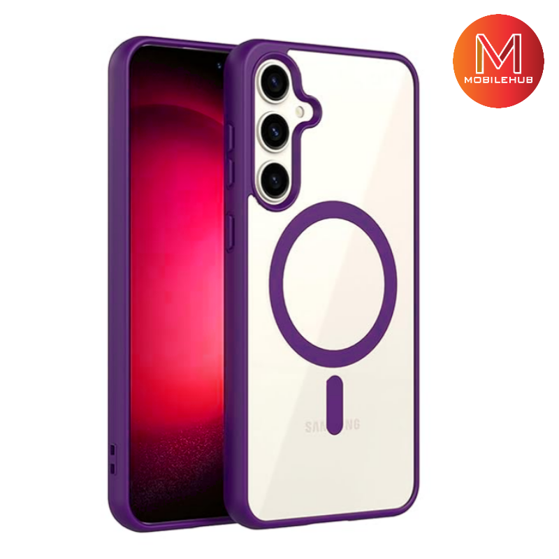 Samsung S24 Fe Silicone Clear Mag Safe Case ( Magnetic ) S24FE