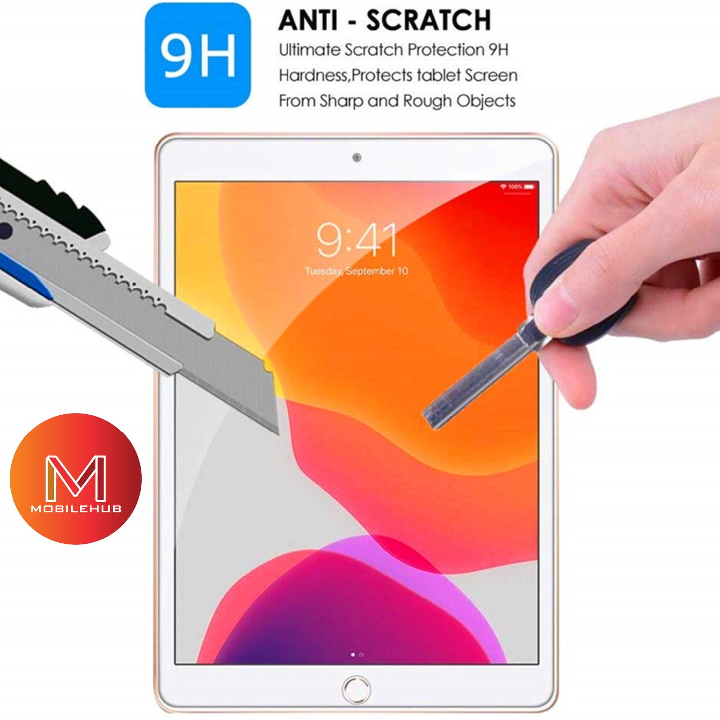 iPad 10.2" 9th Gen. 2021 XUNDD Axe Tempered Glass Screen Protector ( Clear )