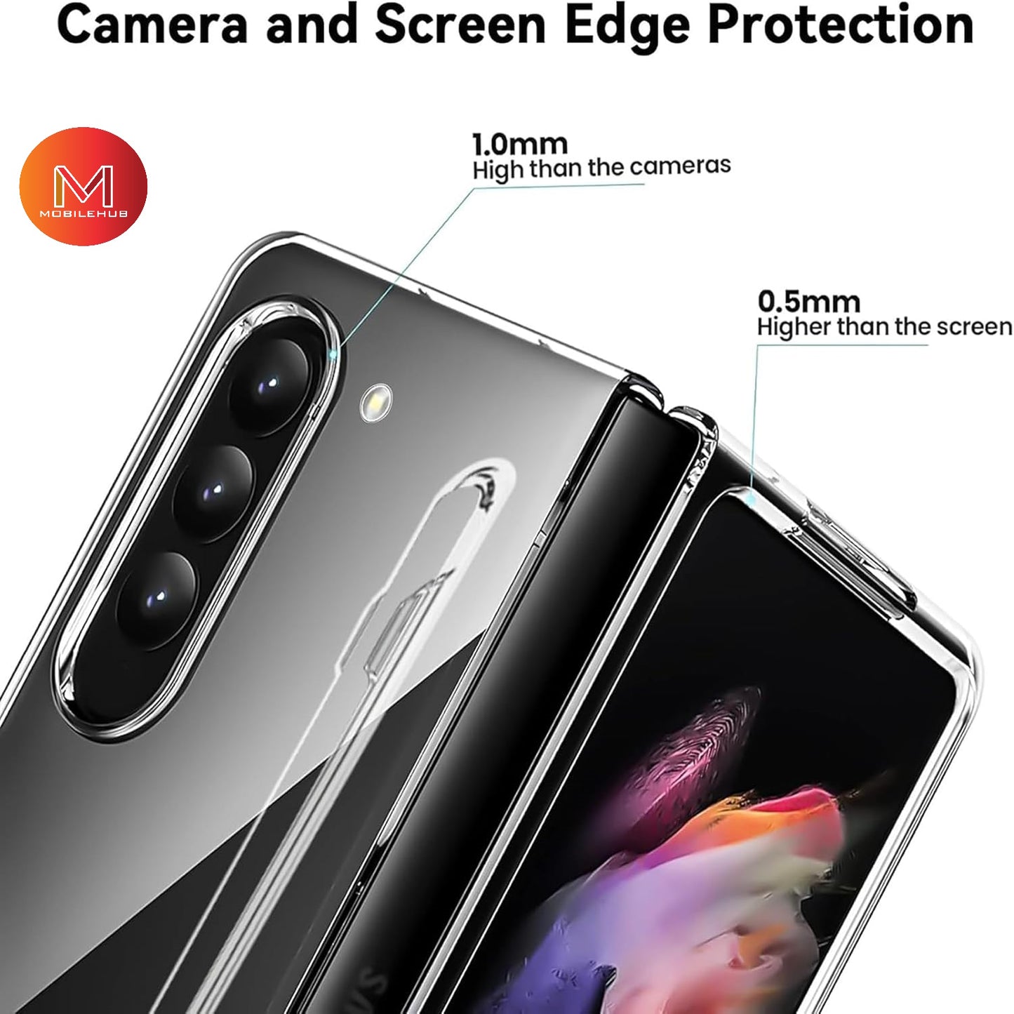 Samsung ZFold 6 Ultra Clear Shockproof Case with Pen Holder Anti-Fingerprint Z Fold 6