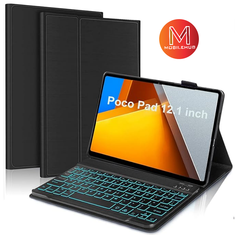 Xiaomi Redmi Pad Pro 12.1 Smart Cover Wireless Bluetooth Keyboard Case (Black)