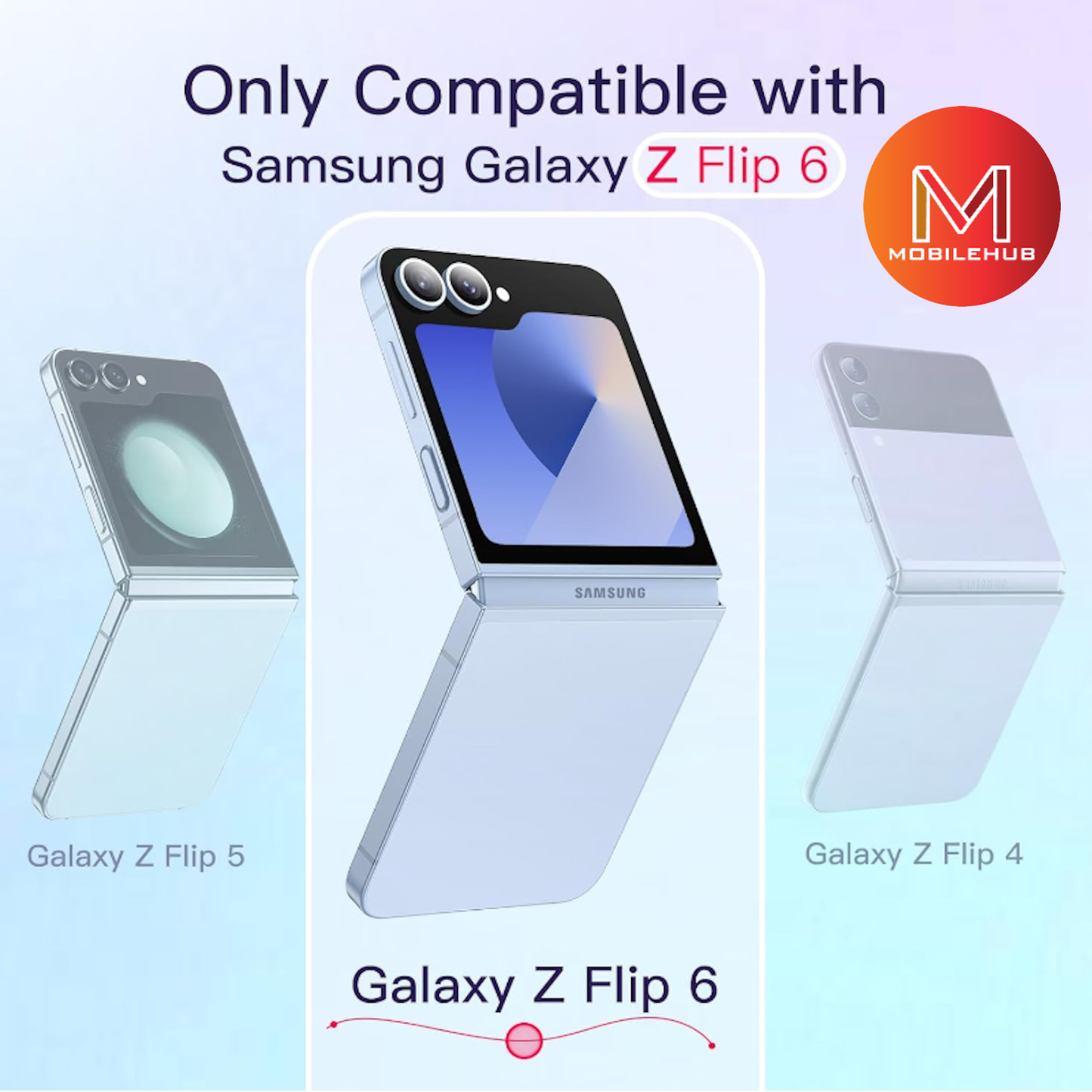 Samsung ZFlip 6 / Z Flip 5 German Import Shockproof Case (Clear) Z Flip 6 Z Flip 5