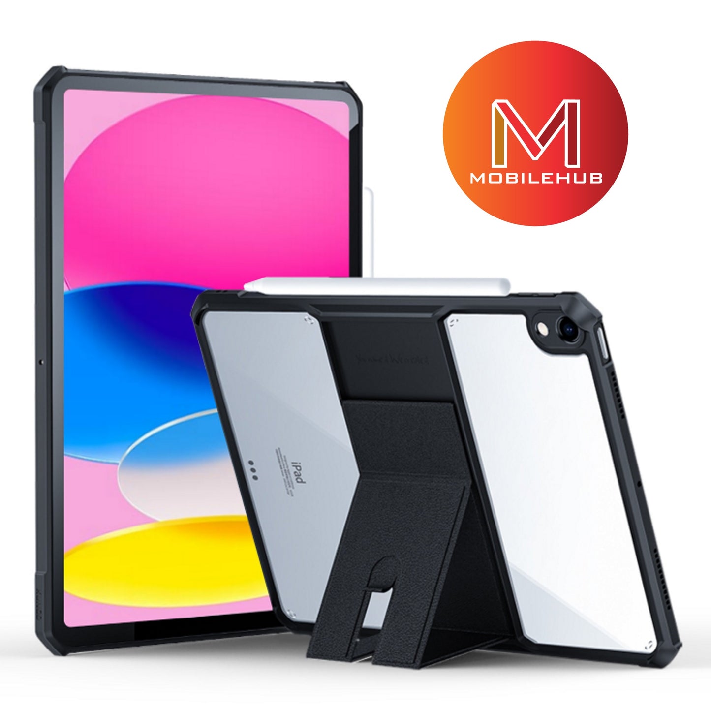 iPad 11th Gen 2025 XUNDD Beetle Armor Case With Stand (Black)