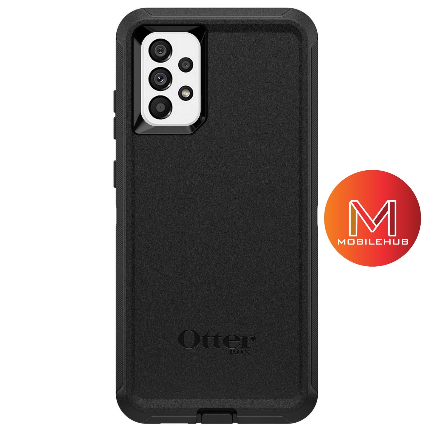 Samsung A73 OtterBox Defender Rugged Case FREE Belt Clip Holster (Black)