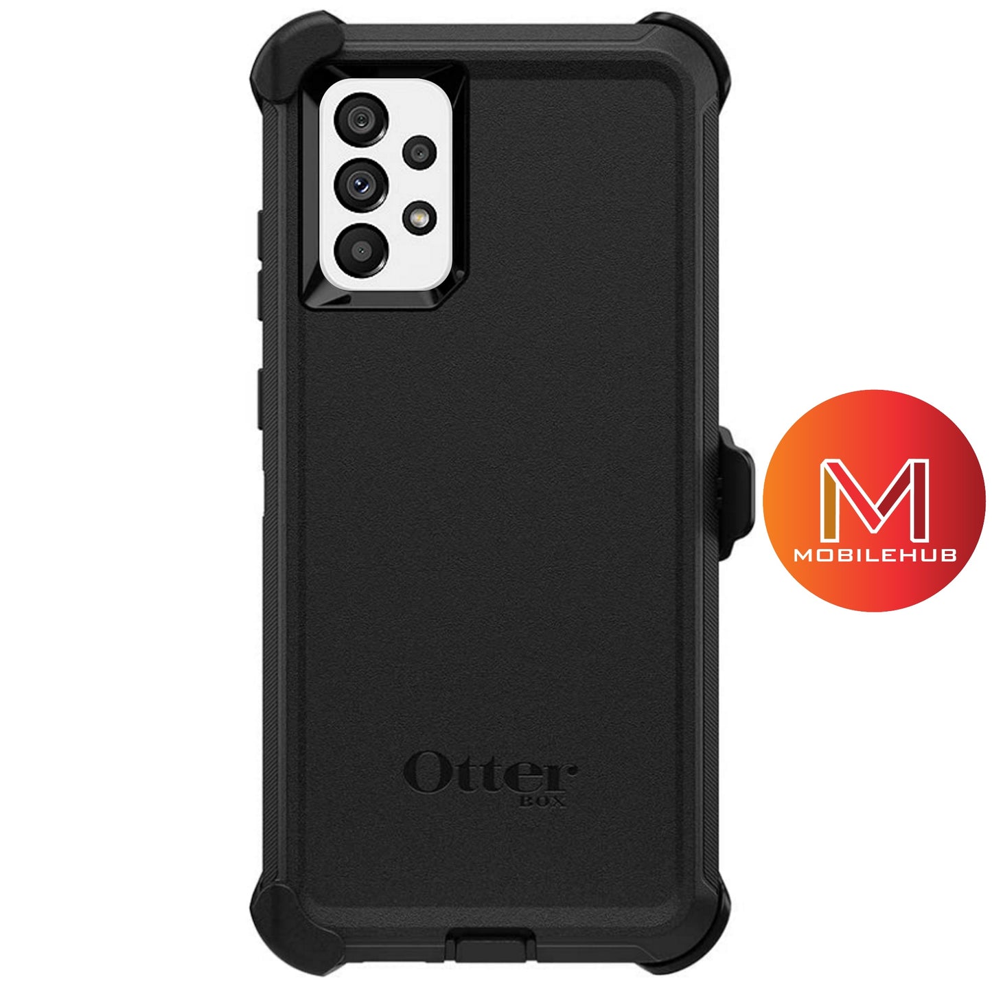 Samsung A73 OtterBox Defender Rugged Case FREE Belt Clip Holster (Black)