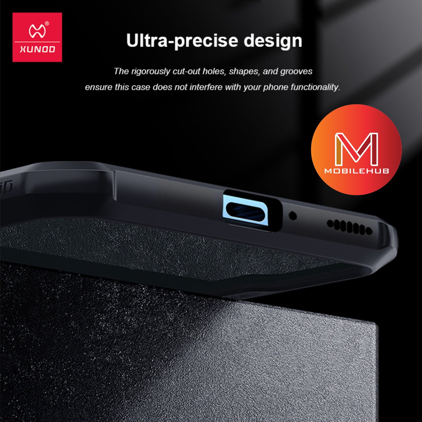 iPhone 16/ 16 Plus/ 16 Pro/ 16 Pro Max XUNDD Beetle Armor Shockproof Case (Black)