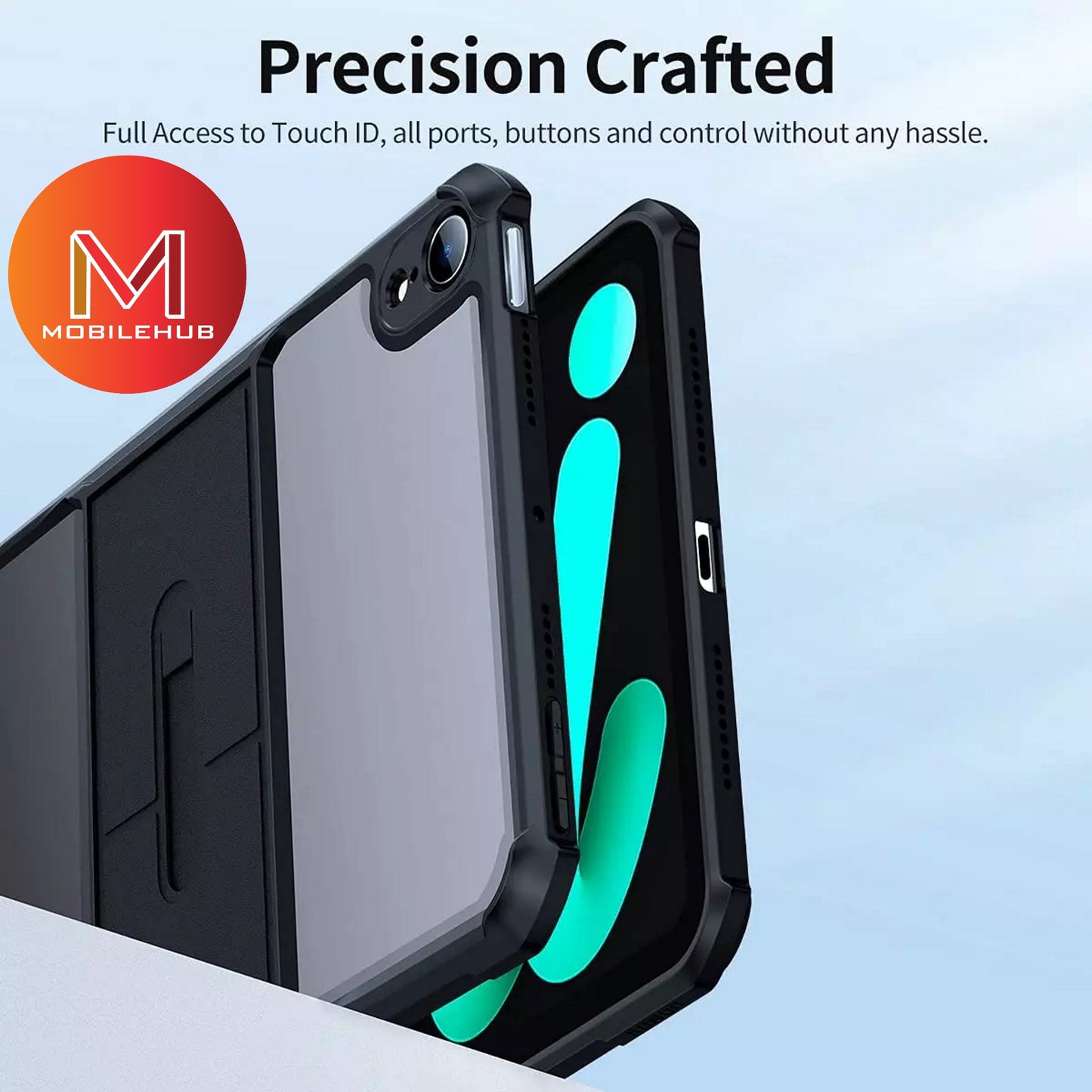 iPad Mini 7 / Mini 6 XUNDD Beetle Armor Case With Stand (Black)