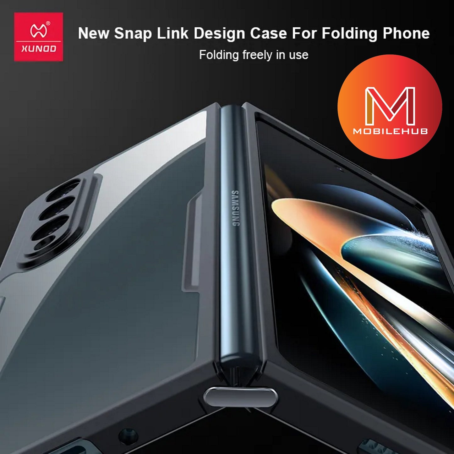 Samsung ZFold 3 XUNDD Beetle Armor Shockproof Case (Black) Samsung Z Fold 3