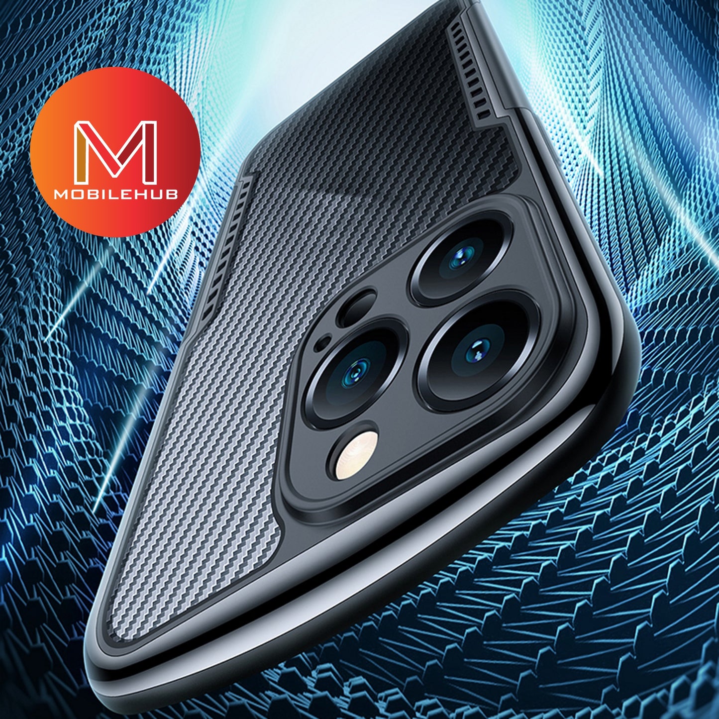 iPhone 14 / 14 Pro /14 Pro Max / 14 Plus XUNDD Gamer Carbon Shockproof Case (Black)