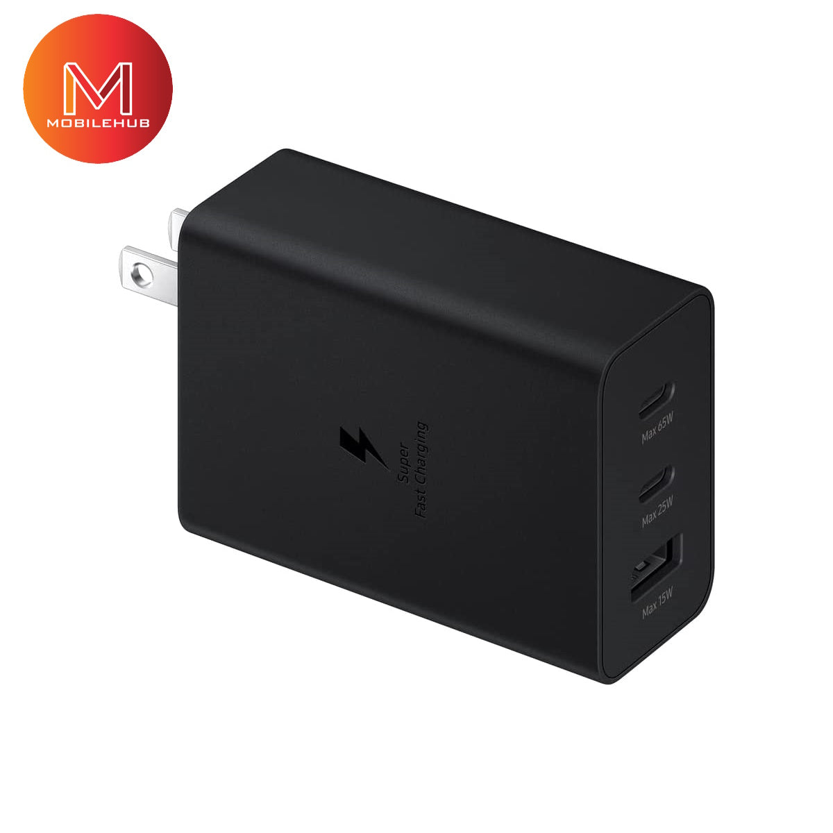 Samsung 65w 3 in 1 Fast Charger (Black/ White)