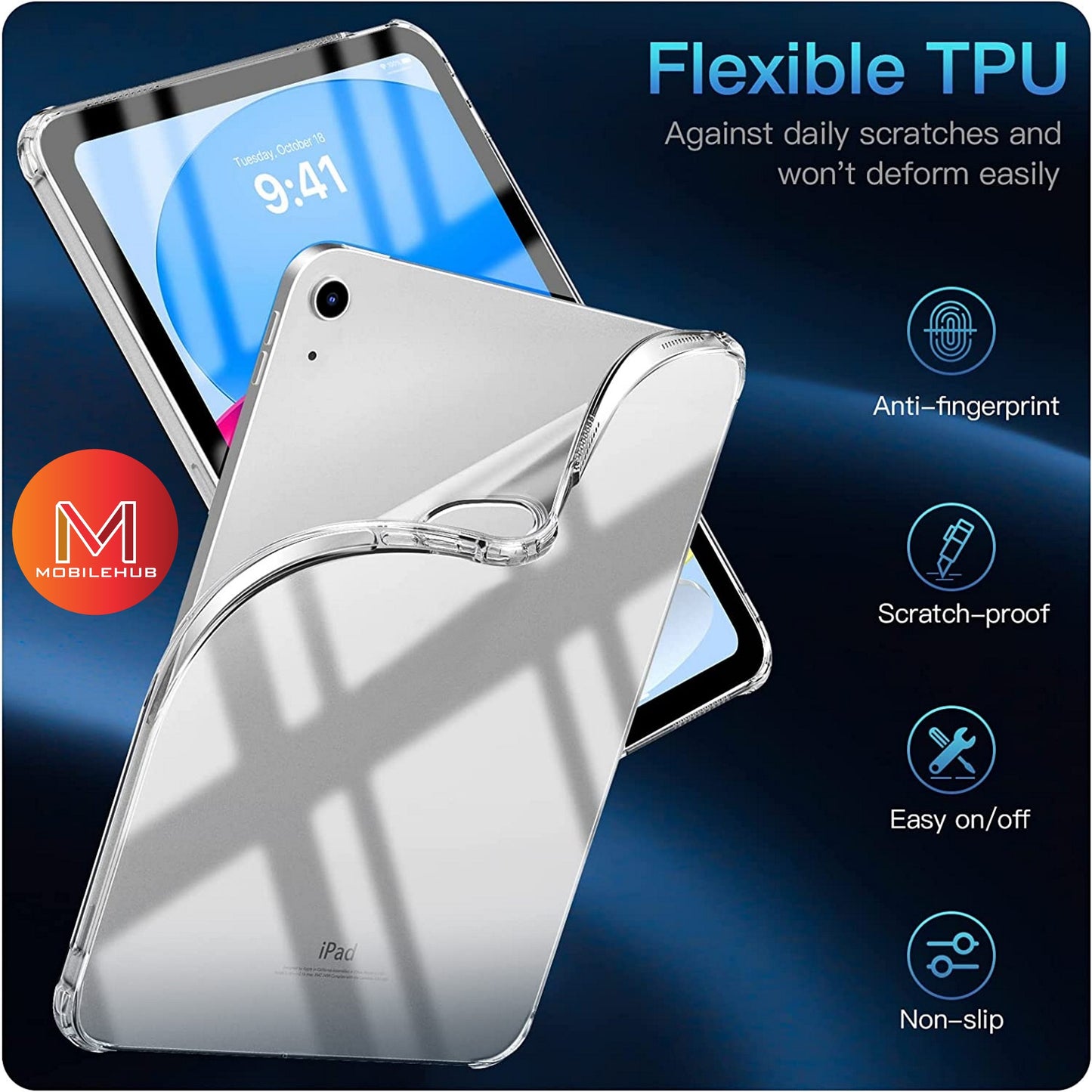 iPad 11th Gen 2025 German Import Shockproof Case (Clear)