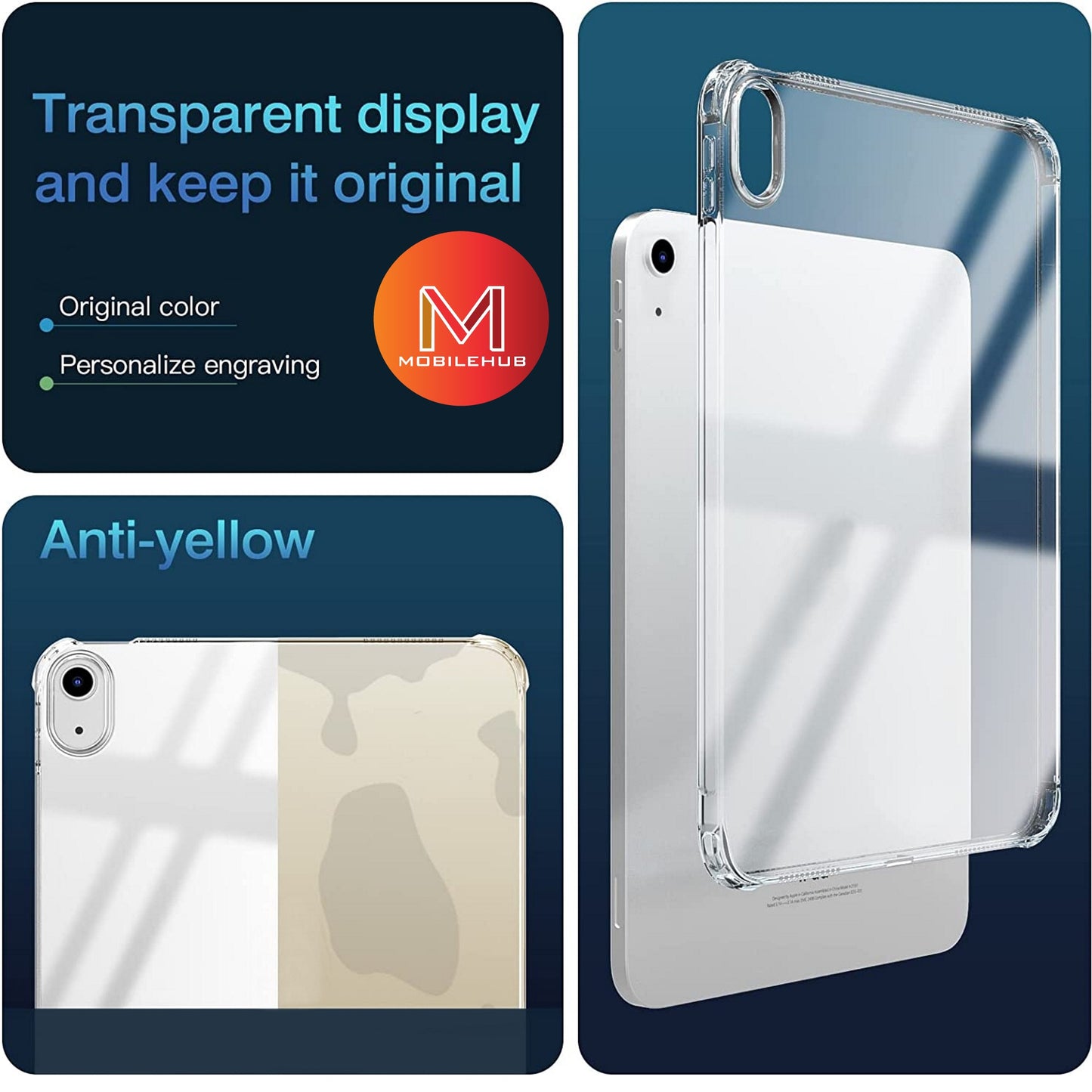 iPad 11th Gen 2025 German Import Shockproof Case (Clear)