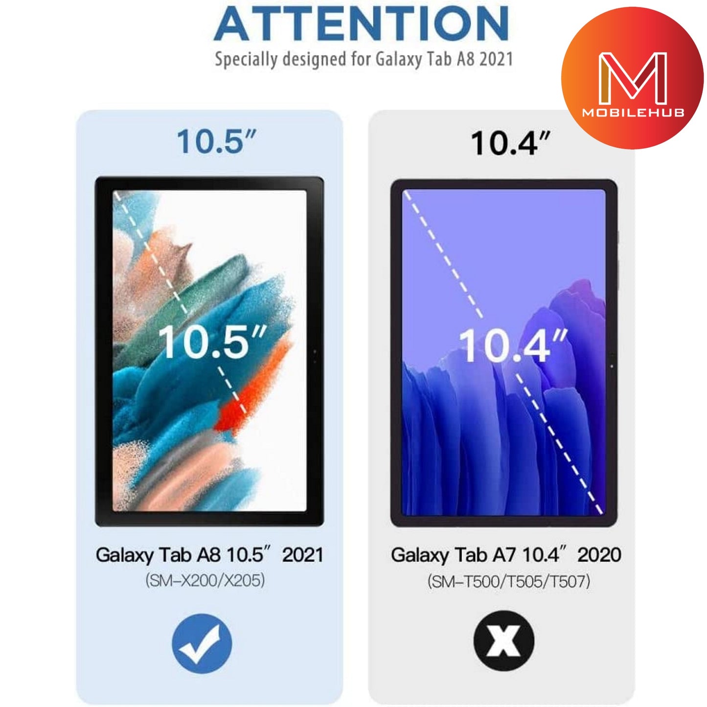 Samsung Tab A8 10.5 German Import Shockproof Case (SM-X200 - SM-X205)