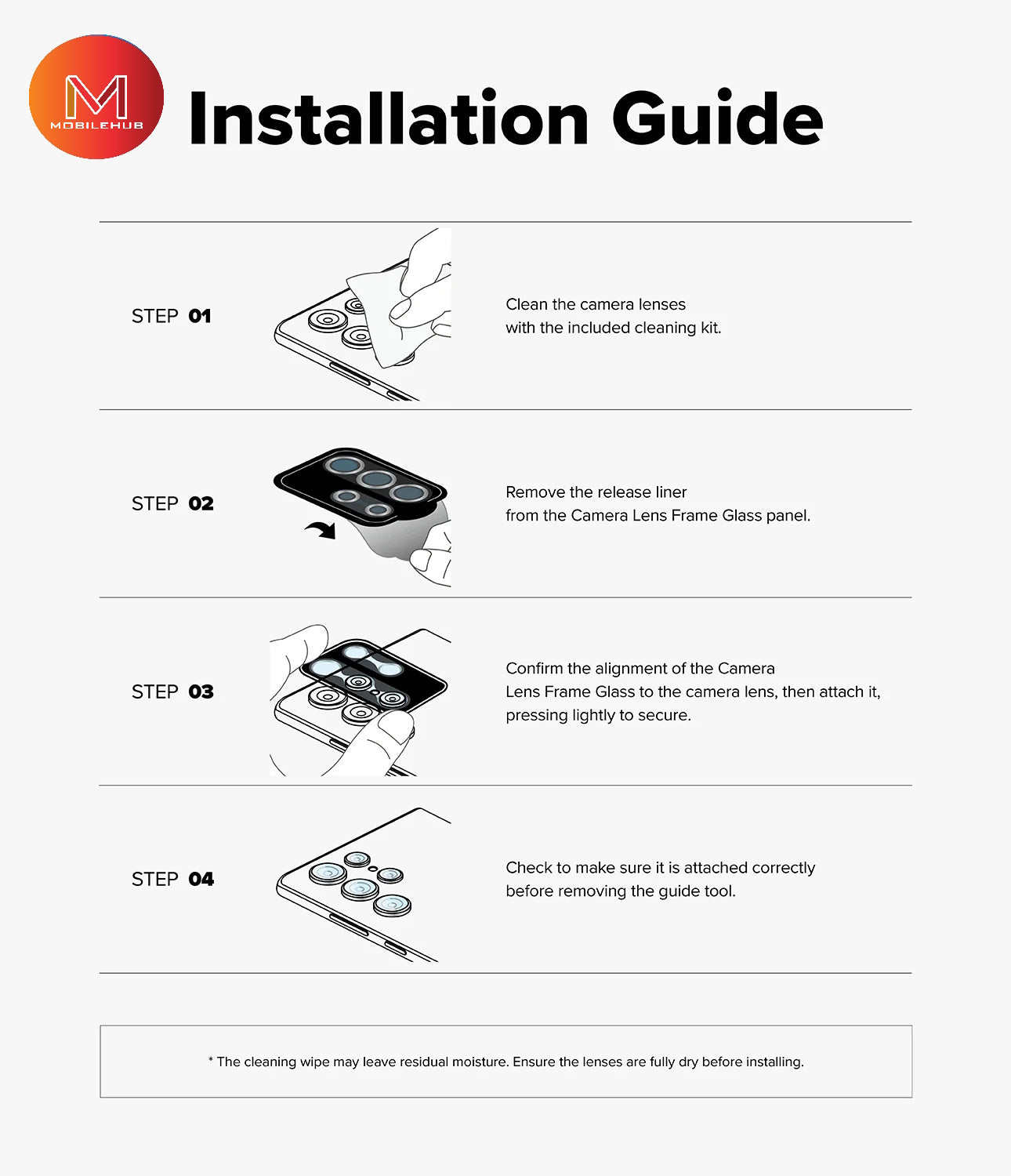 Samsung S26 / S26 Plus / S26 Ultra Alloy Individual Camera Lens Protector (Black)