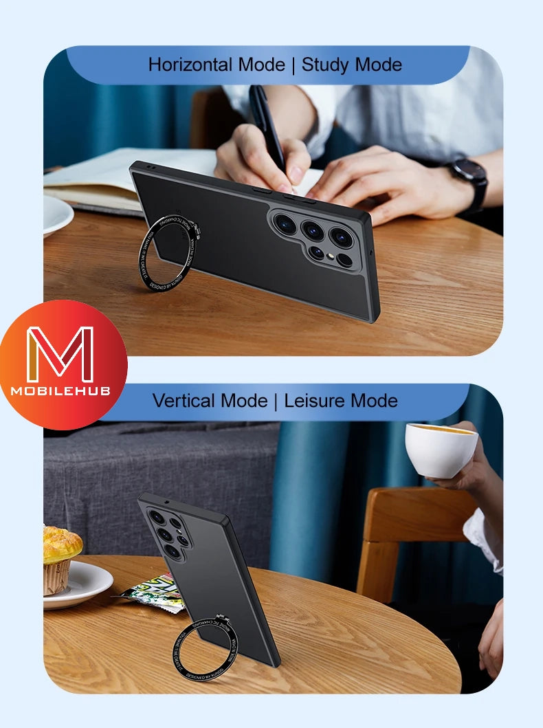 Samsung S23 / S23 Plus / S23 Ultra XUNDD Beetle Magnetic Holder Case with Stand (Black) (Copy)