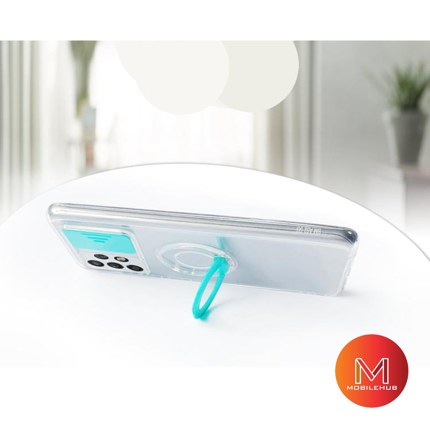 SALE !! Samsung A52 (5G) / A72 (5G) Clear CamShield Candy Shockproof Case with Ring Holder