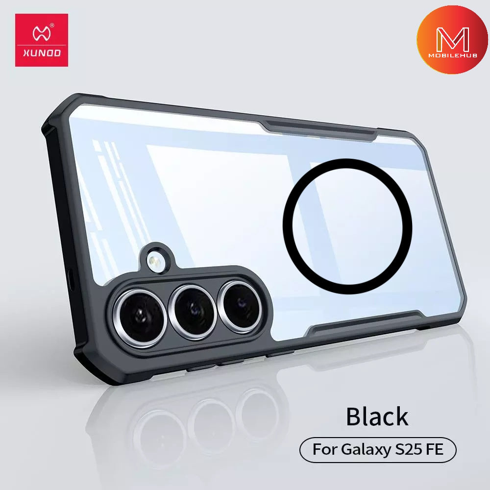 Samsung S25 FE XUNDD Beetle Magnetic Shockproof Case (Black) Samsung S25 Fe