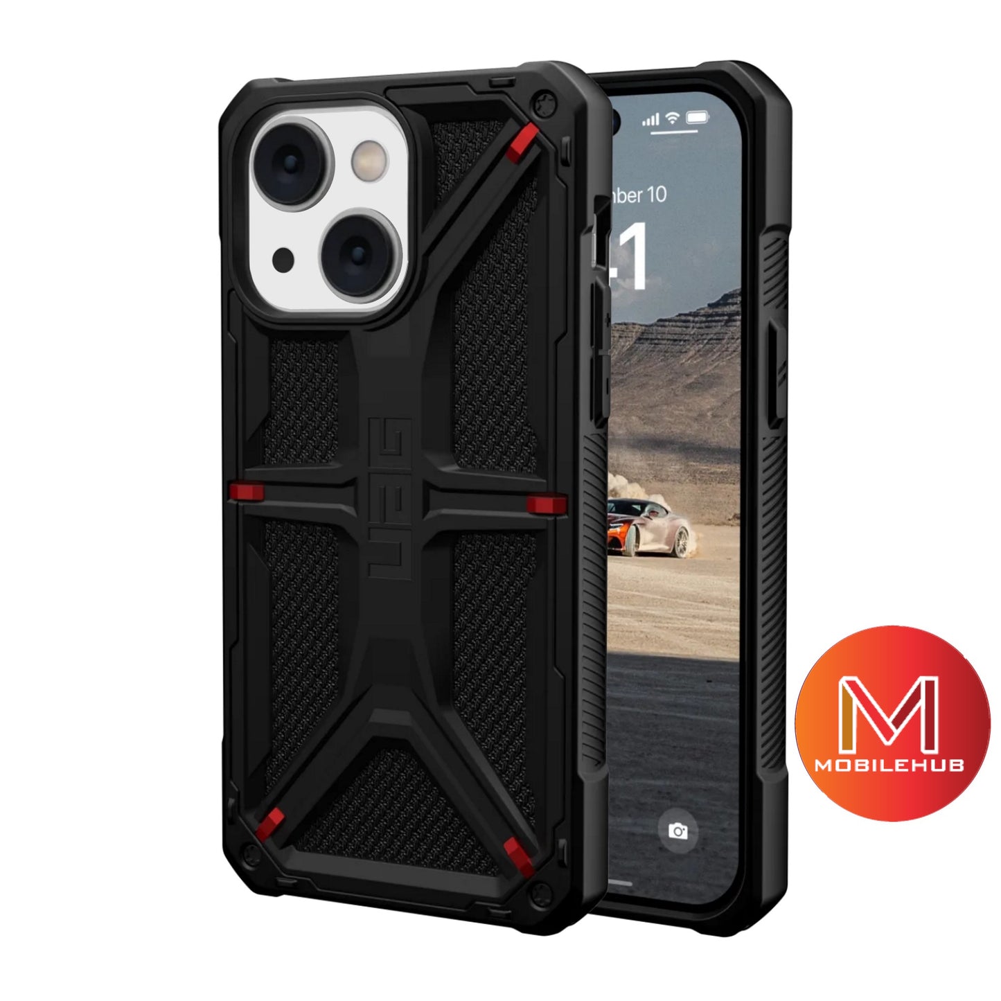 iPhone 14 / 14 Plus / 14 Pro / 14 Pro Max Monarch Shockproof Case (Black) (Kevlar)