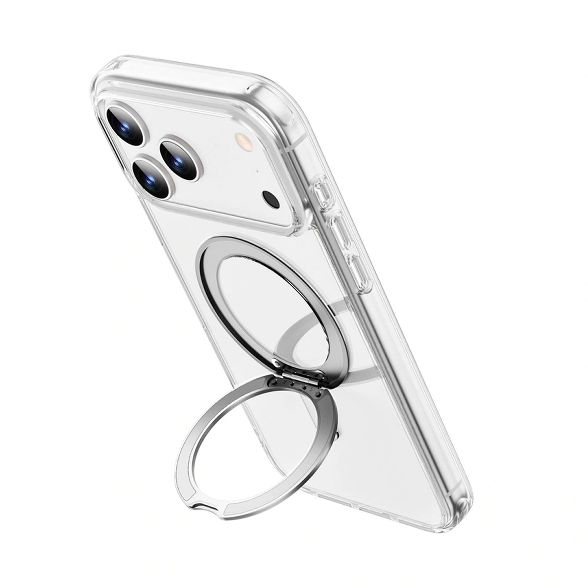 iPhone 17 / 17 Air / 17 Pro / 17 Pro Max Wiwu iShield Ultra Clear Magsafe Case with Stand