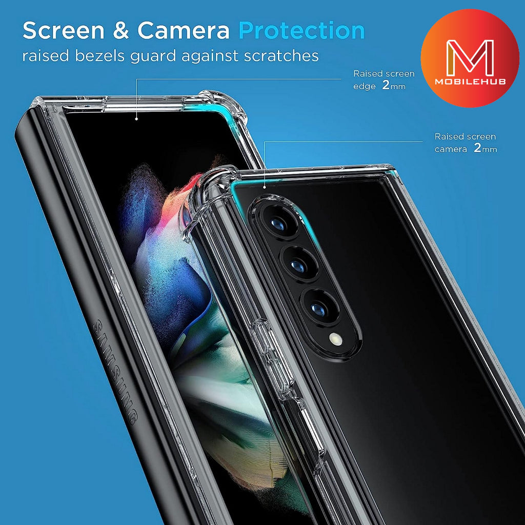 Samsung ZFold 3/ 4 / 5 / 6 German Import Clear Silicone Shockproof Case Z Fold 6 5 4 3