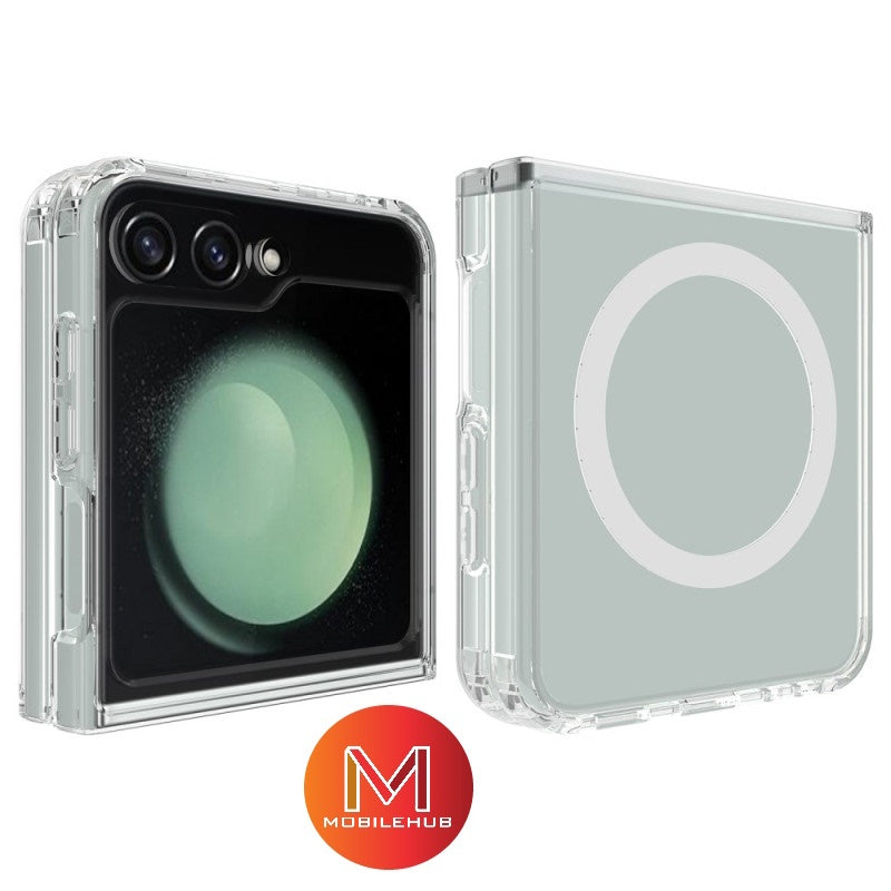 Samsung ZFlip 7 Clear Magsafe Shockproof Case Z Flip 7