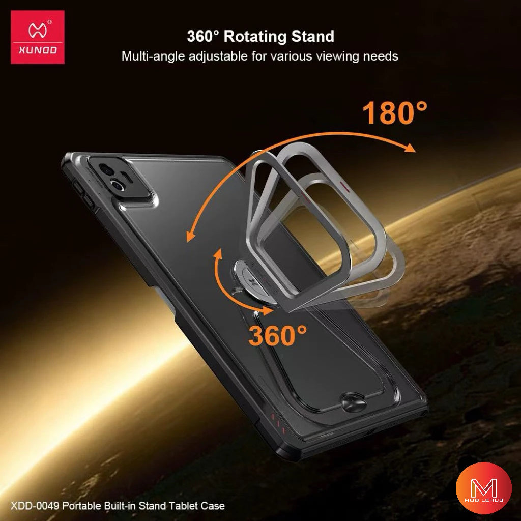 Xiaomi Mipad 8 / Pad 8 Pro XUNDD Beetle 360 Rotating Stand Shockproof Case (Black)