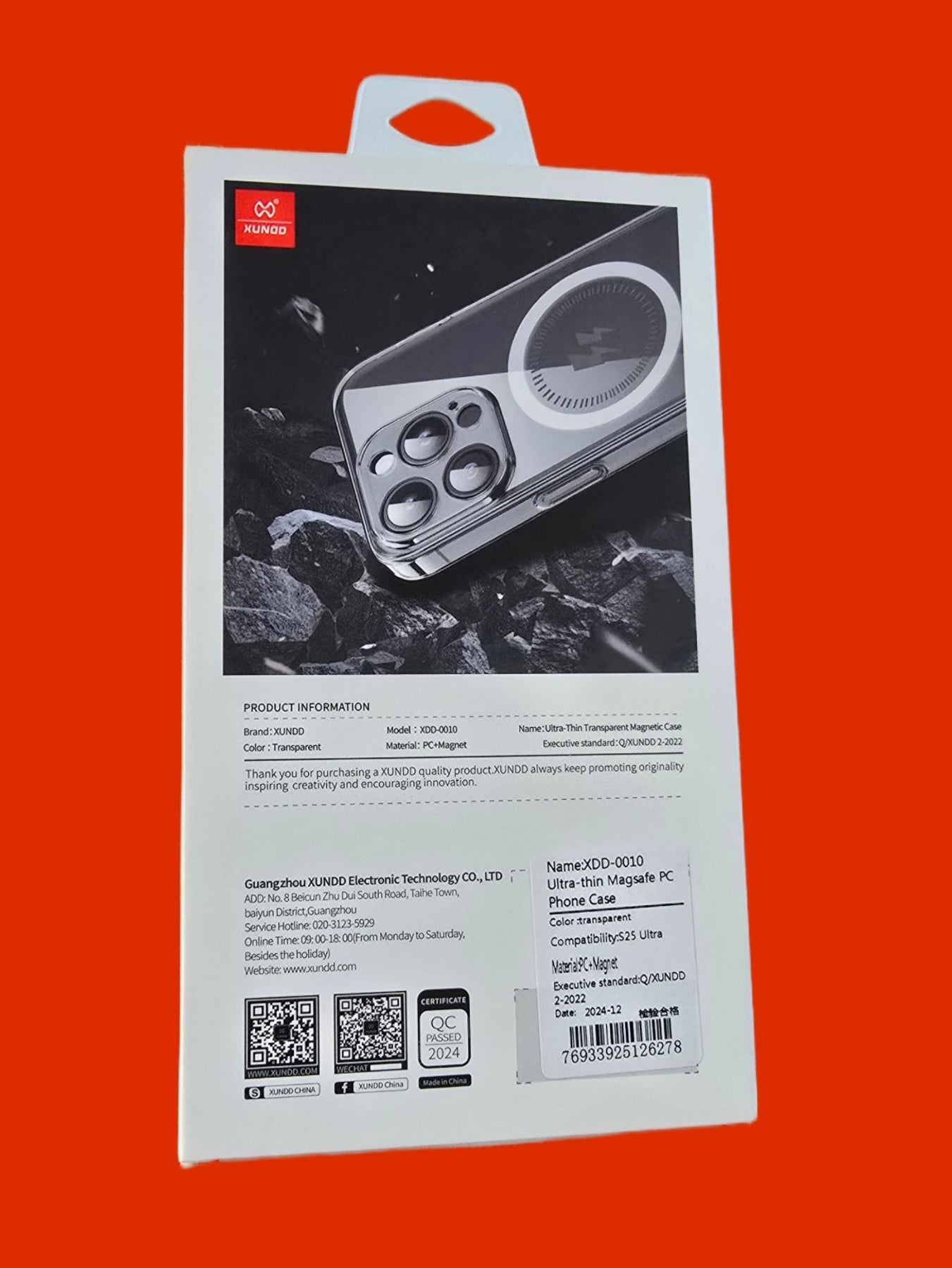 Samsung S25 / S25+ / S25 Ultra XUNDD Ultra Thin Transparent Magsafe Case with Camera Protection (Magnetic)