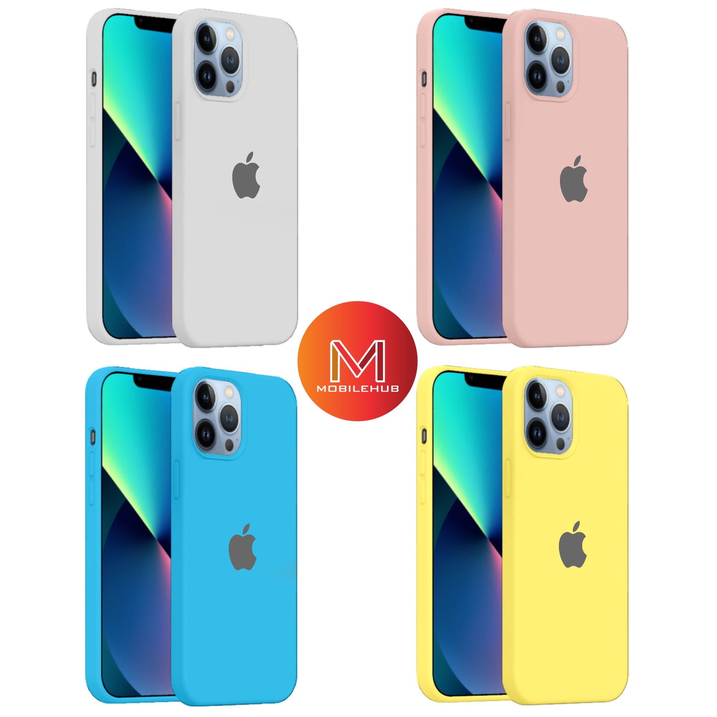 iPhone 13 mini / 13 / 13 Pro / 13 Pro Max Liquid Silicone Cover Soft Case Matte Finish