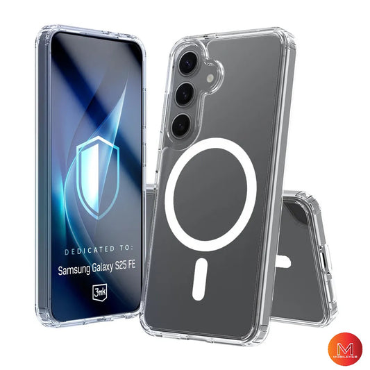 Samsung S25 Fe Magnetic Clear Shockproof Case (Clear)
