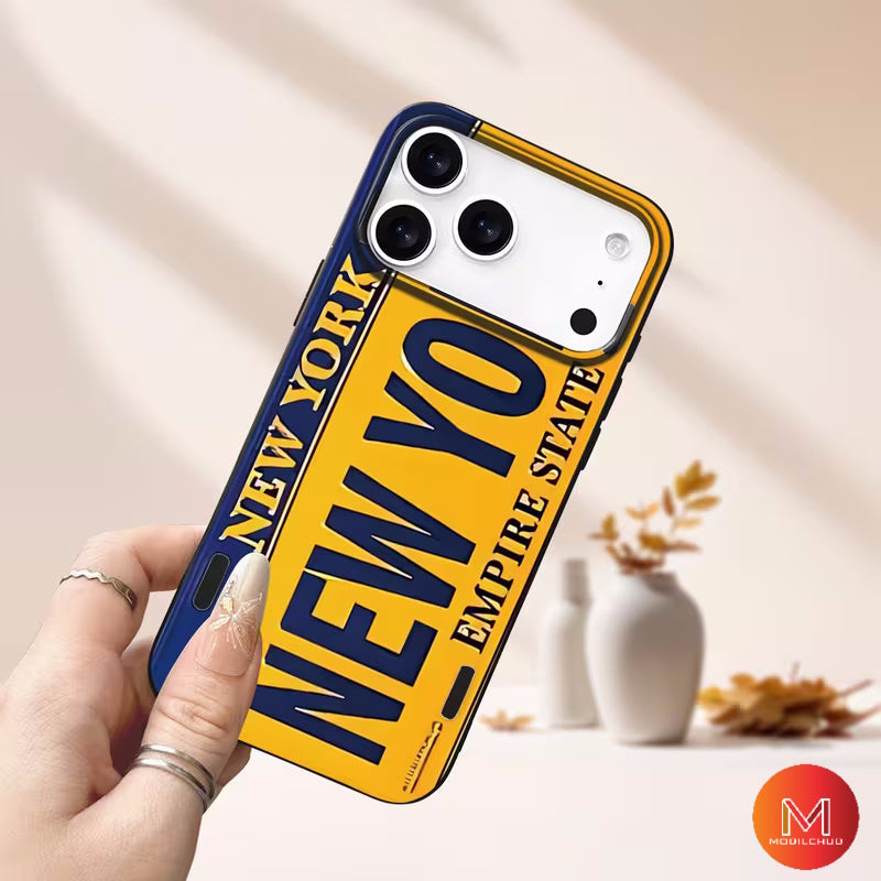 iPhone 17 / 17 Air / 17 Pro / 17 Pro Max Trendy New York License Plate Design Phone Case