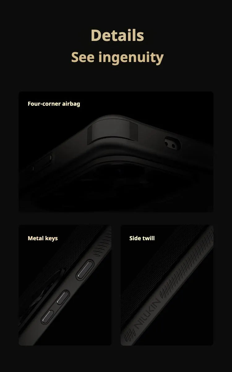 Samsung S25 Ultra Nillkin Synthetic Fiber Pro Magnetic Shockproof Case