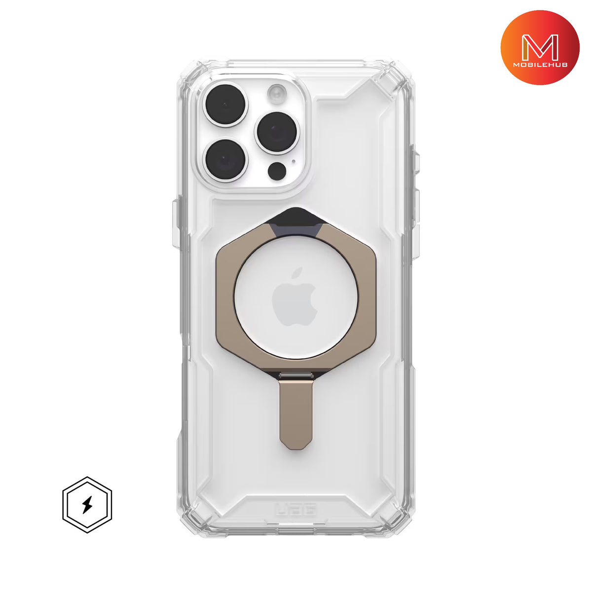 iPhone 16 Pro max UAG Plasma XTE Magnetic Shockproof Case with Kickstand (Smoke Grey / Clear)
