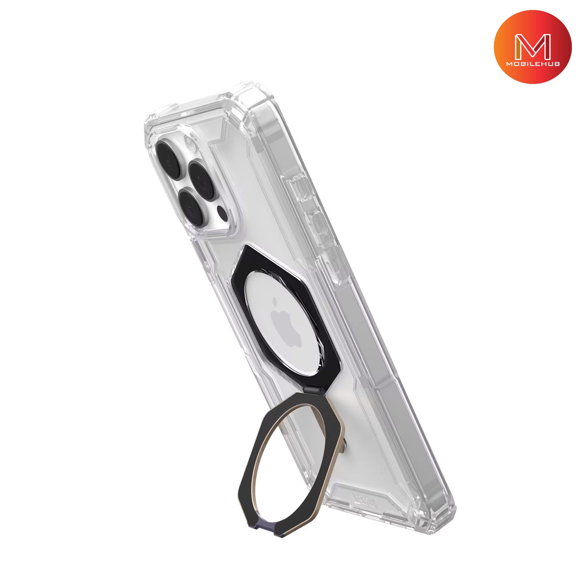 iPhone 16 Pro max UAG Plasma XTE Magnetic Shockproof Case with Kickstand (Smoke Grey / Clear)