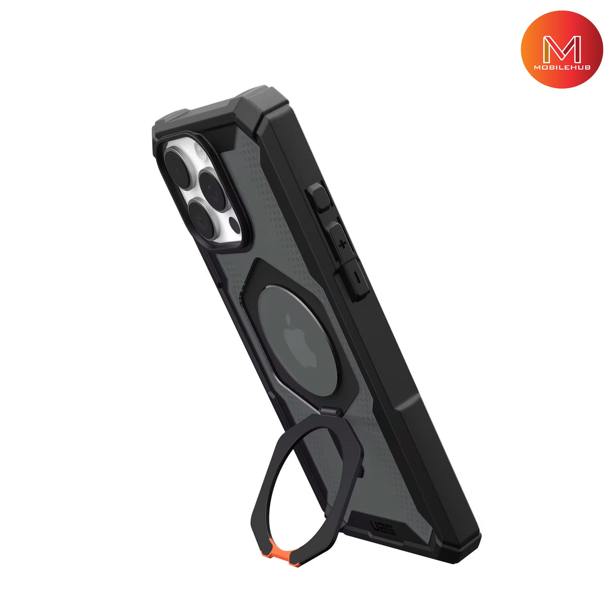 iPhone 16 Pro max UAG Plasma XTE Magnetic Shockproof Case with Kickstand (Smoke Grey / Clear)