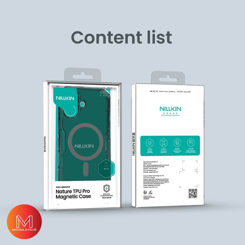 iPhone 17 / 17 Pro / 17 Pro Max / 17 Air Nillkin Nature TPU Pro Magnetic Case (Smoke Grey & Clear)