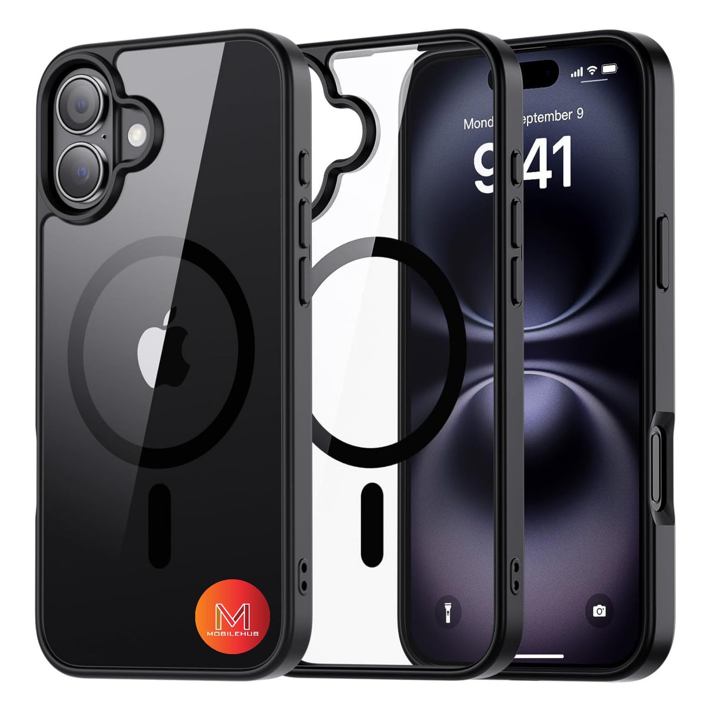 iPhone 17 / 17 Air / 17 Pro / 17 Pro Max Clear Magnetic Shockproof Case