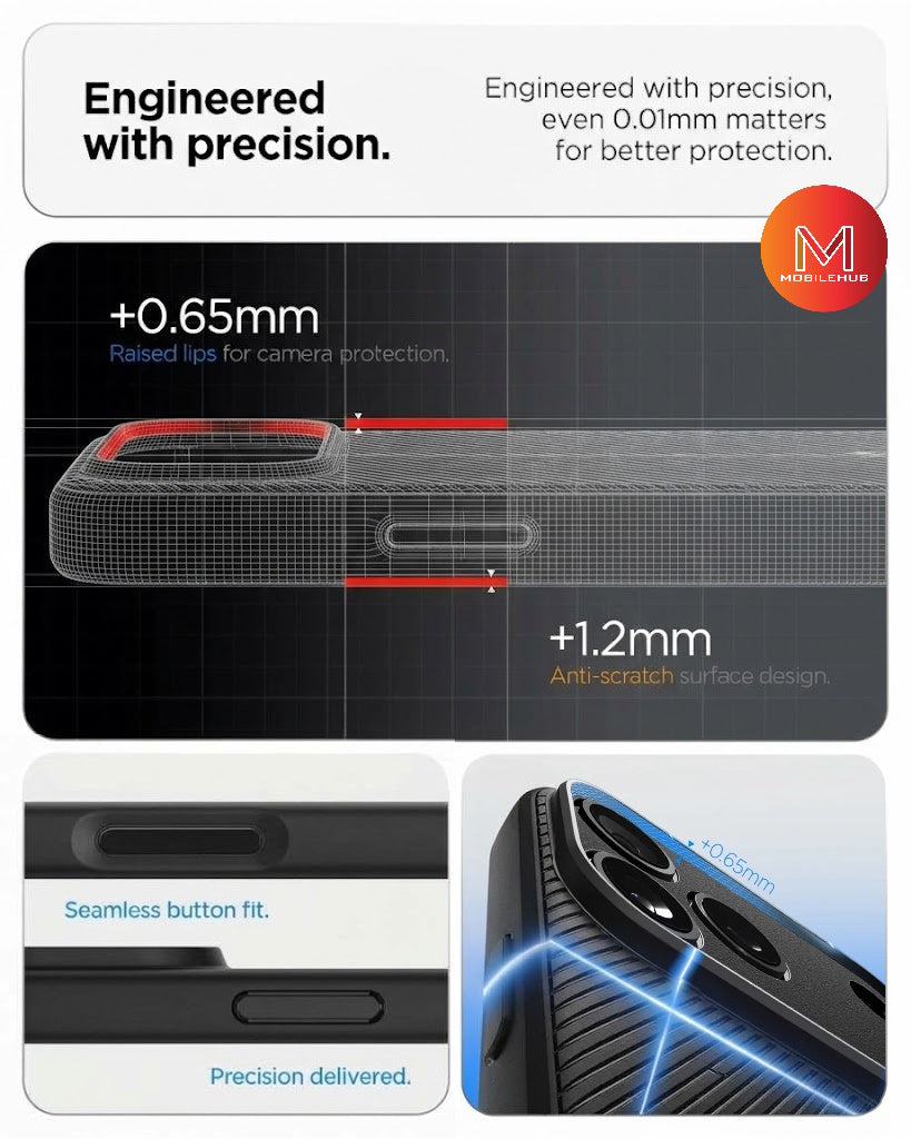 iPhone 17 Pro Max / 18 Pro Max Spigen Rugged Armor Magnetic Shockproof Case (Black)