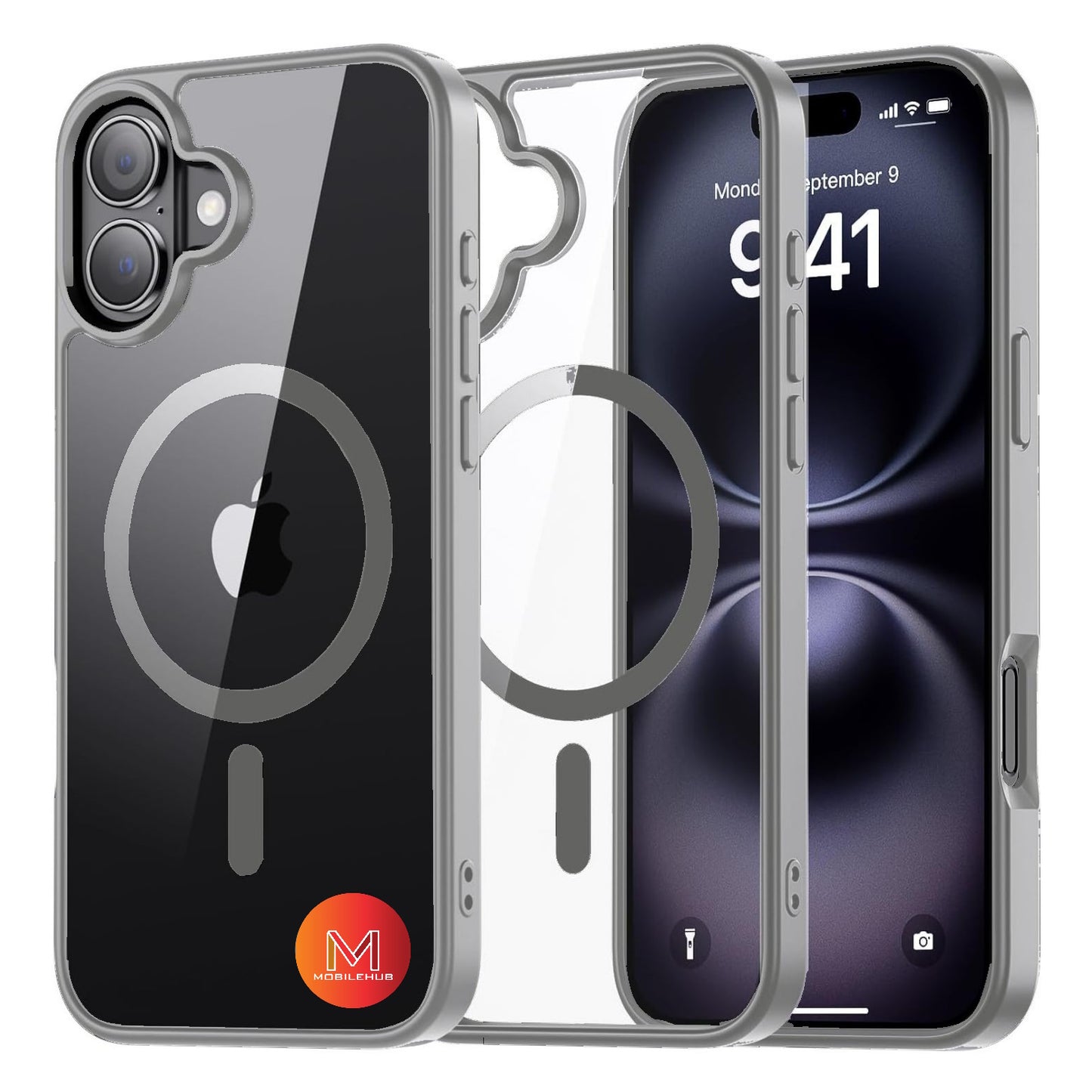 iPhone 17 / 17 Air / 17 Pro / 17 Pro Max Clear Magnetic Shockproof Case