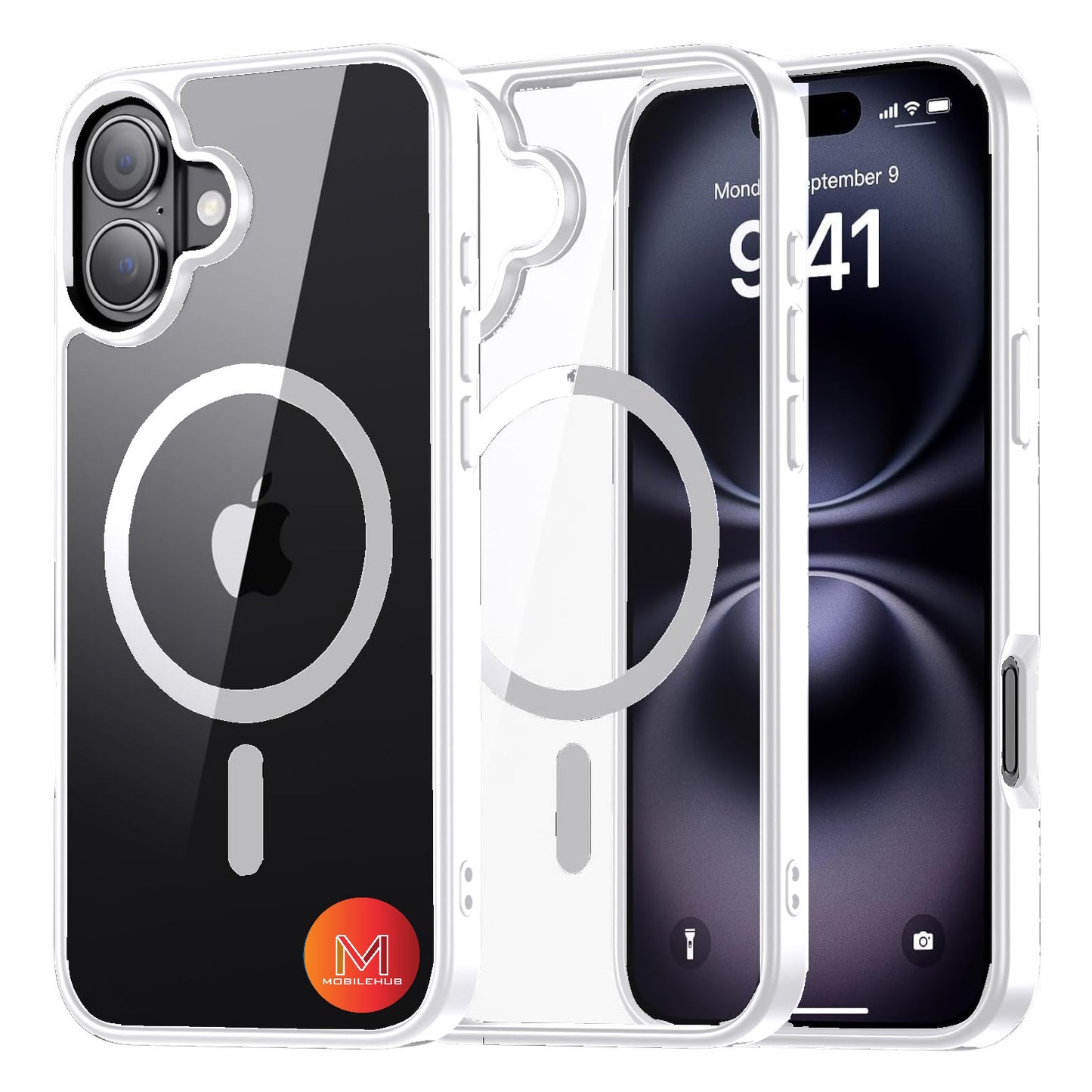 iPhone 17 / 17 Air / 17 Pro / 17 Pro Max Clear Magnetic Shockproof Case