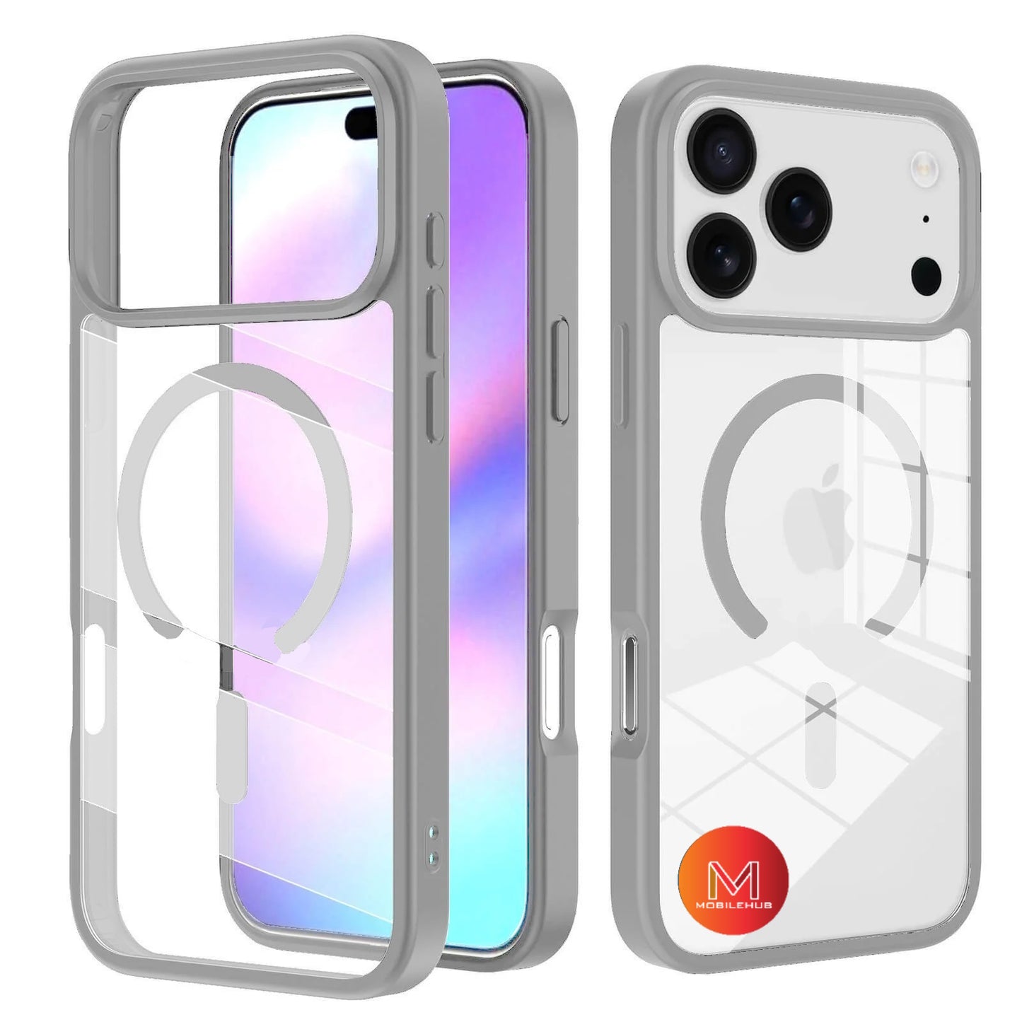 iPhone 17 / 17 Air / 17 Pro / 17 Pro Max Clear Magnetic Shockproof Case