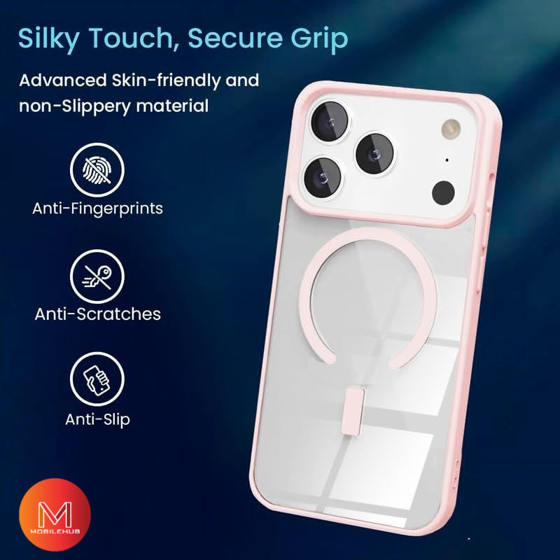 iPhone 17 / 17 Air / 17 Pro / 17 Pro Max Clear Magnetic Shockproof Case