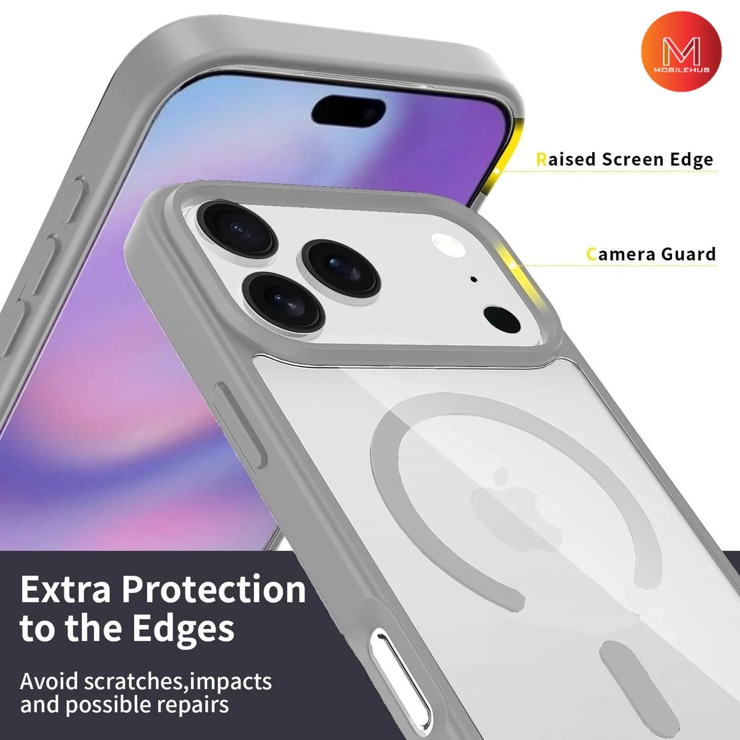 iPhone 17 / 17 Air / 17 Pro / 17 Pro Max Clear Magnetic Shockproof Case