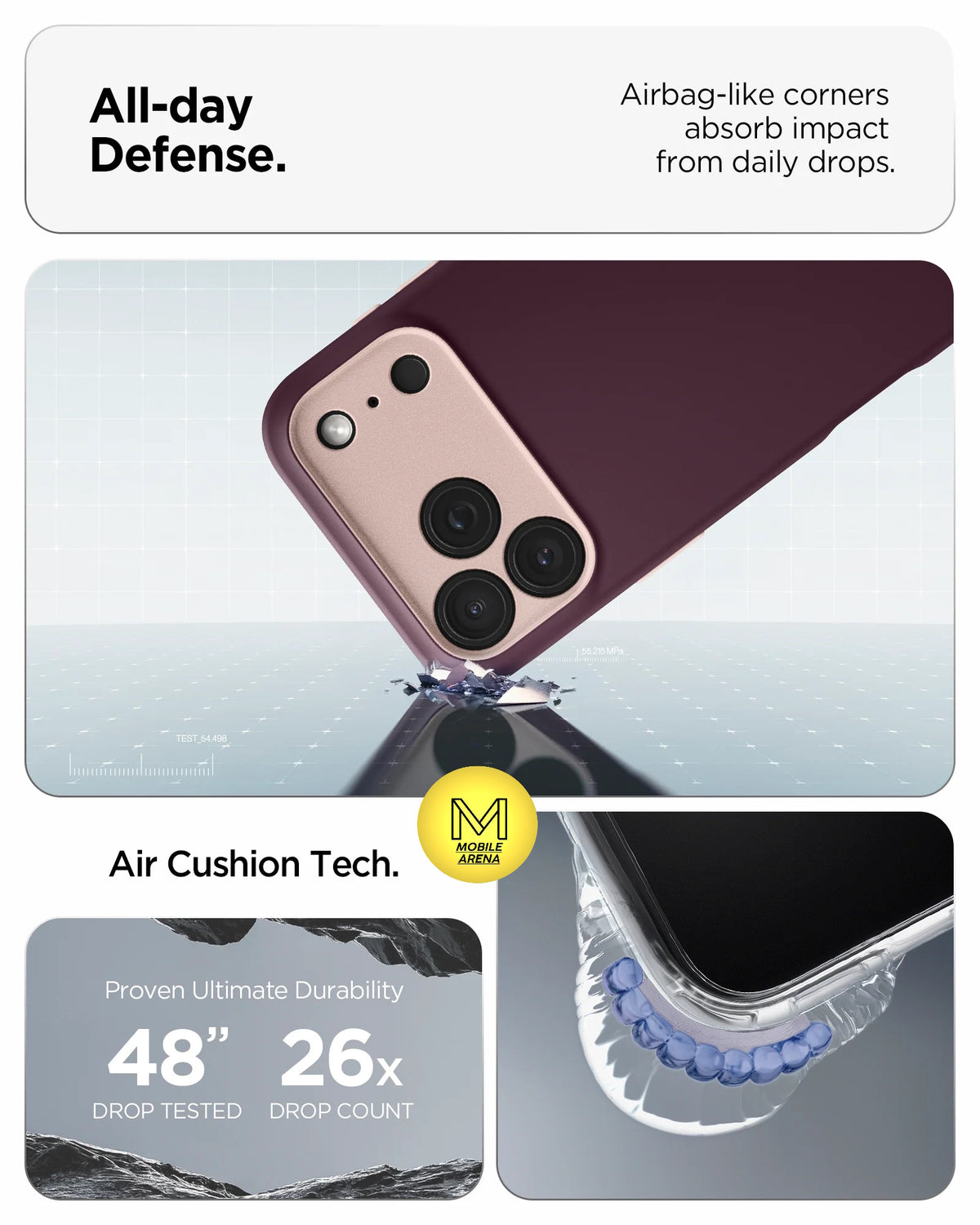 iPhone 17 Pro / 17 Pro Max Spigen Nano Pop  Shockproof Magnetic case (Burgundy) iPhone 18 Pro / 18 Max