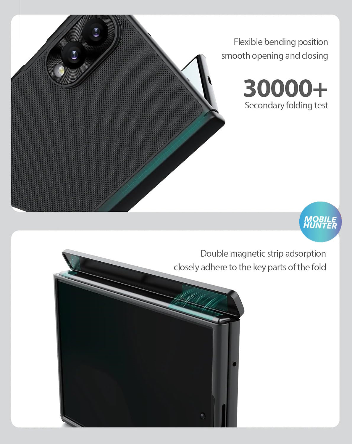 Samsung Z Fold 8 Nillkin Super Frosted Shield Fold Magnetic case (Black)