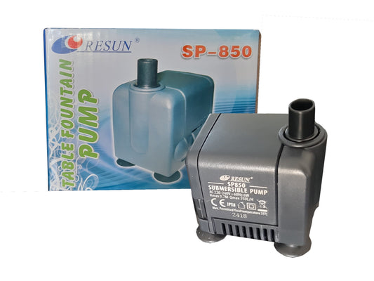 Resun Table Fountain Submersible Water Pump SP- 850 6 Watts Also for Aquarium And Small Ponds, etc