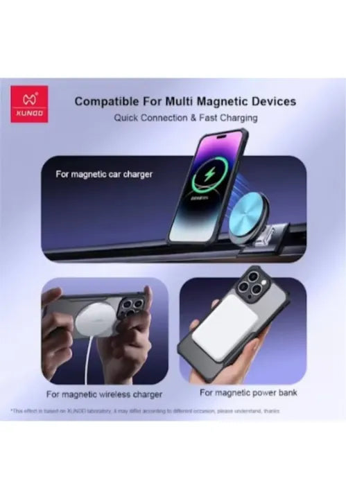 Xiaomi Mi 14T , Mi 14T Pro , Redmi Note 14 4G XUNDD Beetle Magnetic Shockproof Case (Black) (MagSafe)